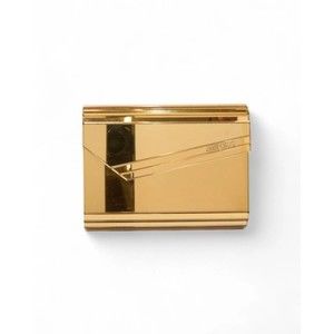 Jimmy Choo Small Mirrored Leather Candy Clutch With Golden Hardware - vintage